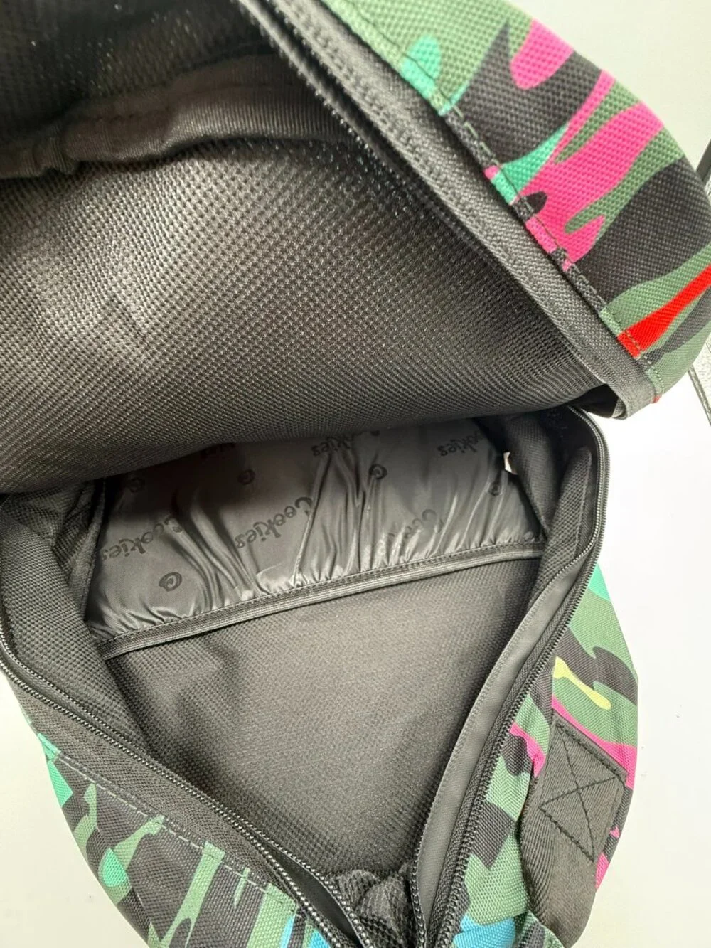 Cookies Smell Proof Camouflage Backpack Multicolor Zip Drawstring Pockets